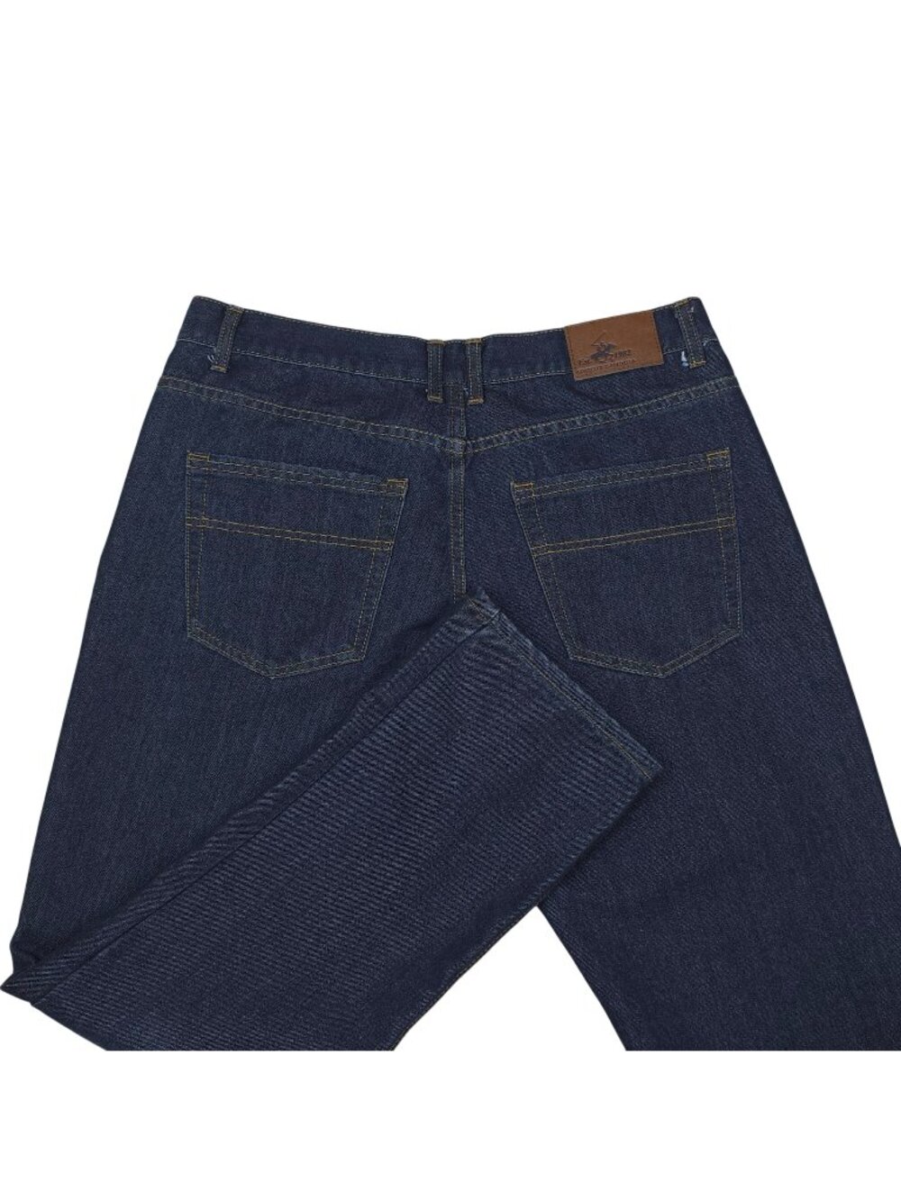Beverly Hills Polo Club Mens Dark Wash Straight Fit Jeans 36x32 Cotton Blend